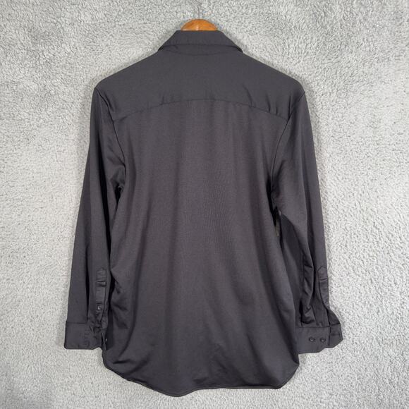 BYLT Executive Fit Men’s Medium Black Premium Basics Button Long Sleeve Shirt - Picture 8 of 9